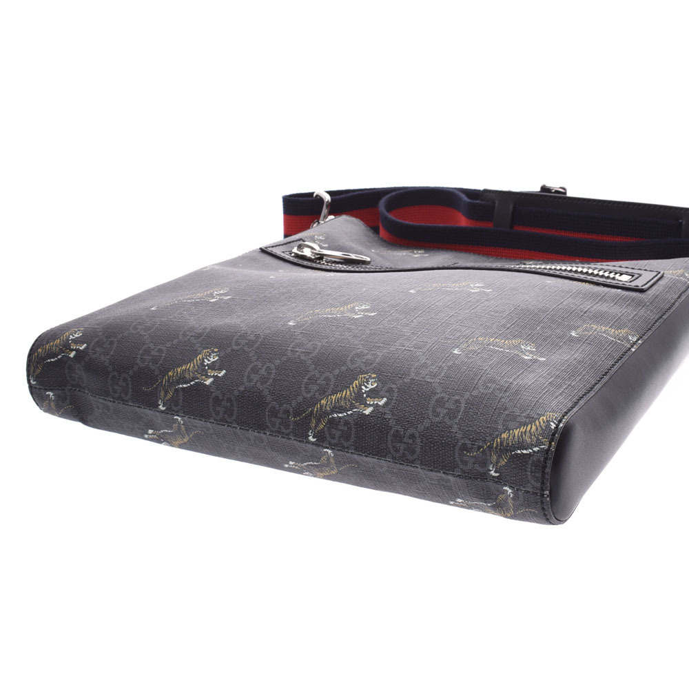 Gucci GG Shoulder Bag Blue Supreme Tiger Navy Messenger - Picture 4 of 11